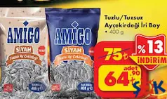 AMİGO AYÇEKİRDEĞİ 400 G fiyat ve kampanya bilgisi